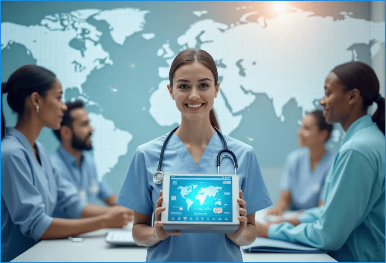 Luxora healthcare journey illustration